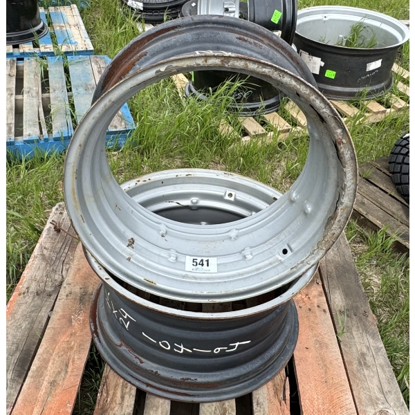 PAIR OF 12X24 CLAMP-STYLE TRACTOR RIMS