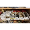 Image 4 : Metal shelving unit with variouus C4 brake parts 
