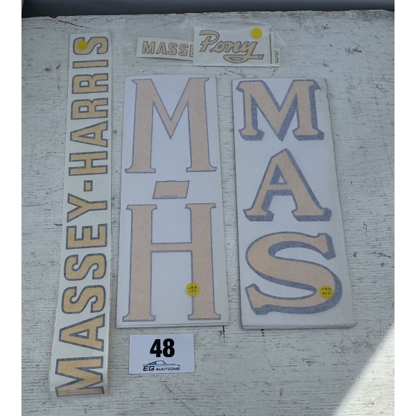 ASSORTED MASSEY-HARRIS DECALS