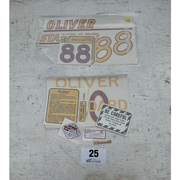 OLIVER 88 & STANDARD DECAL KITS