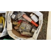 Image 9 : MISCELLANEOUS LOT W/ CLEANING PRODUCTS, WALKIES, TIRE PAINT