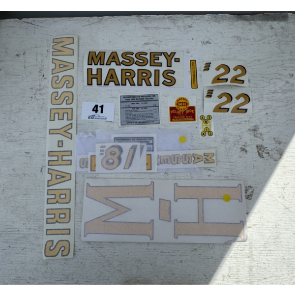VARIOUS MASSEY-HARRIS DECALS
