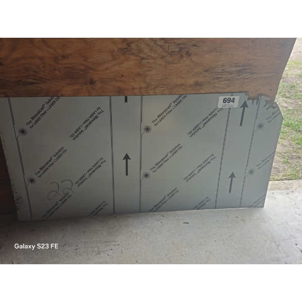 2' X 4' X 18 ga s. s. plate
