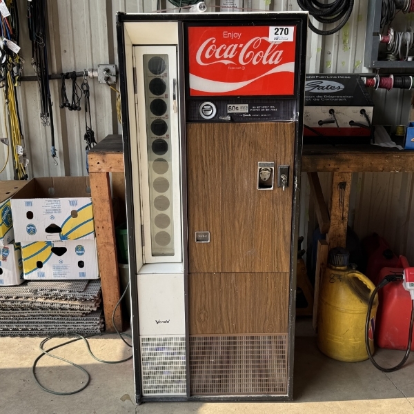 NO RESERVE VINTAGE COCA-COLA VENDING MACHINE