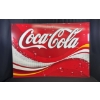 Image 1 : DOUBLE-SIDED CARDBOARD COCA-COLA SIGN 64" X 45" (BOTH SIDES SAME)