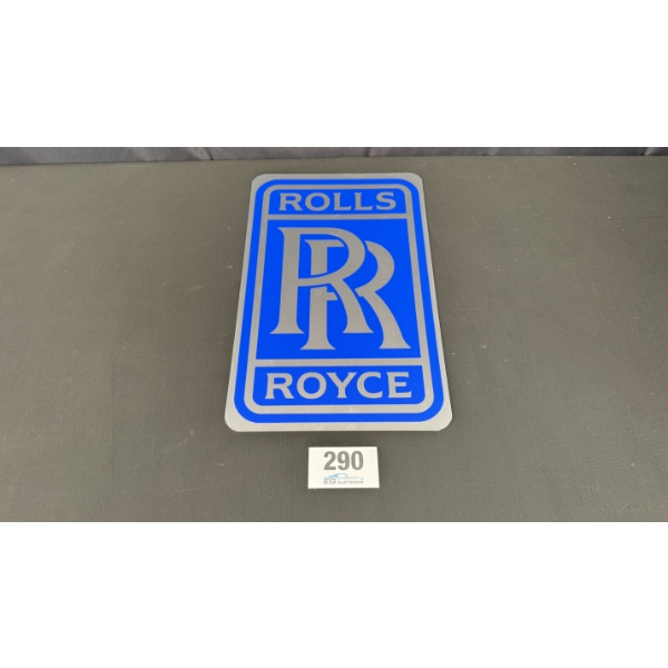 NO RESERVE ROLLS ROYCE SIGN 19" X 12"