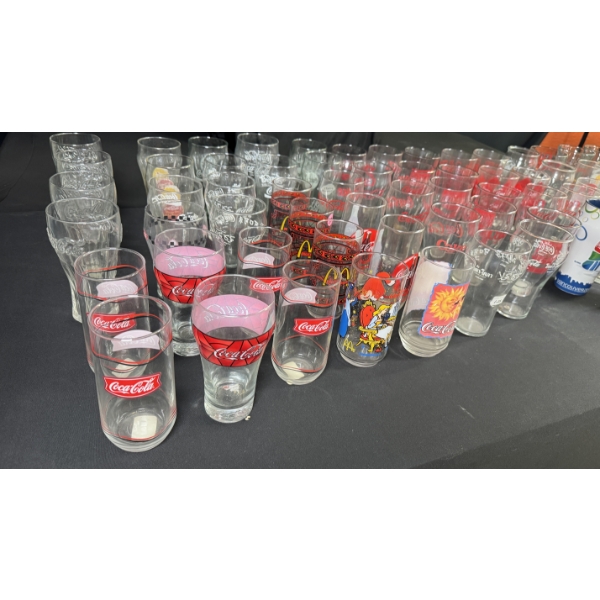 LARGE MIXED COCA-COLA GLASS COLLECTION W/ SPECIAL EDITIONS