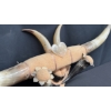 Image 3 : VINTAGE 1933 NOGALES MEXICAN STEERHORN SOUVENIR WALL MOUNT 