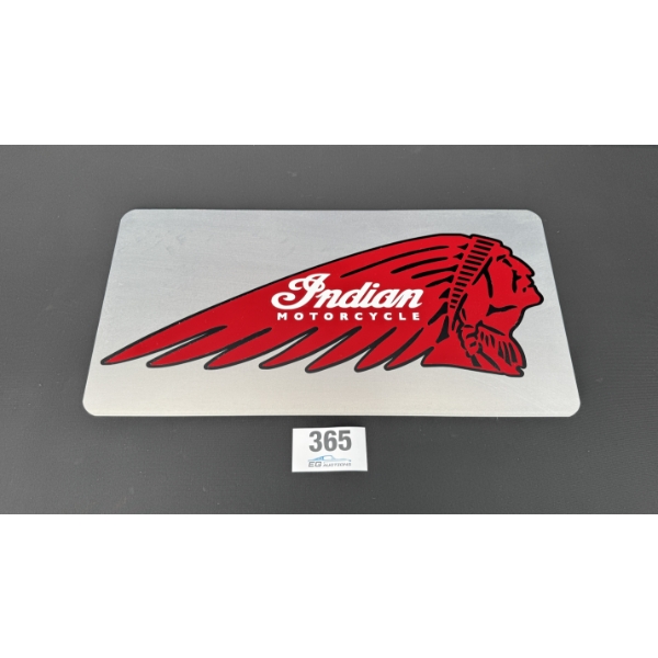 NO RESERVE INDIAN MOTORCYCLE SIGN 2FT X 1FT