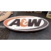 Image 2 : VINTAGE A&W SIGN 7FT X 3FT