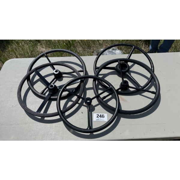 ASSORTED VINTAGE TRACTOR STEERING WHEELS