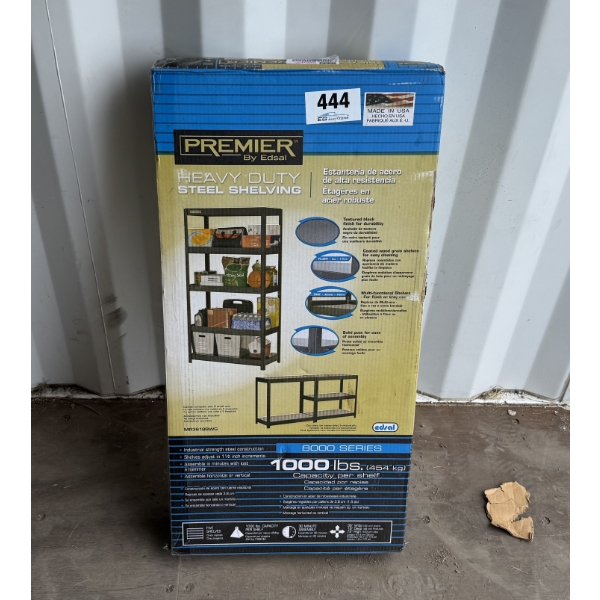 PREMIER BY EDSAL HEAVY-DUTY STEEL SHELVING - 1000LB CAPACITY