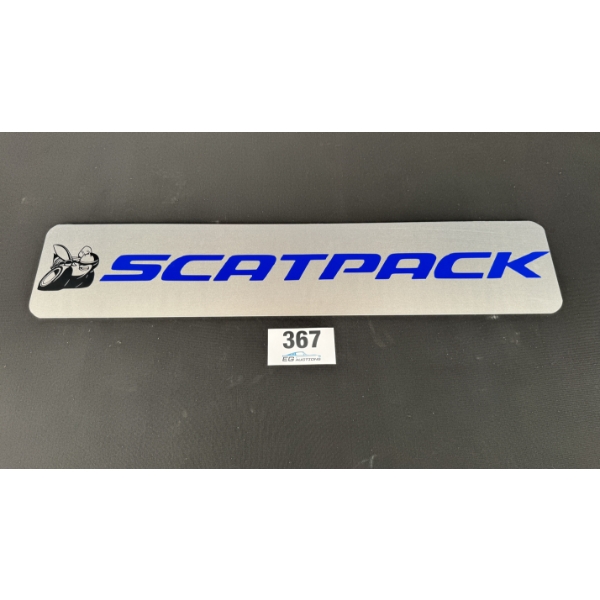 NO RESERVE SCATPACK SIGN 28" X 6"