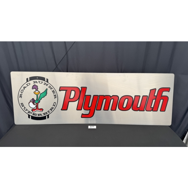 NO RESERVE ROADRUNNER SUPERBIRD SIGN 6FT X 2FT
