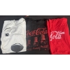 Image 2 : COCA-COLA DUFFEL BAG FILLED W/ ASSORTED TSHIRTS & SHORTS - MIXED SIZES