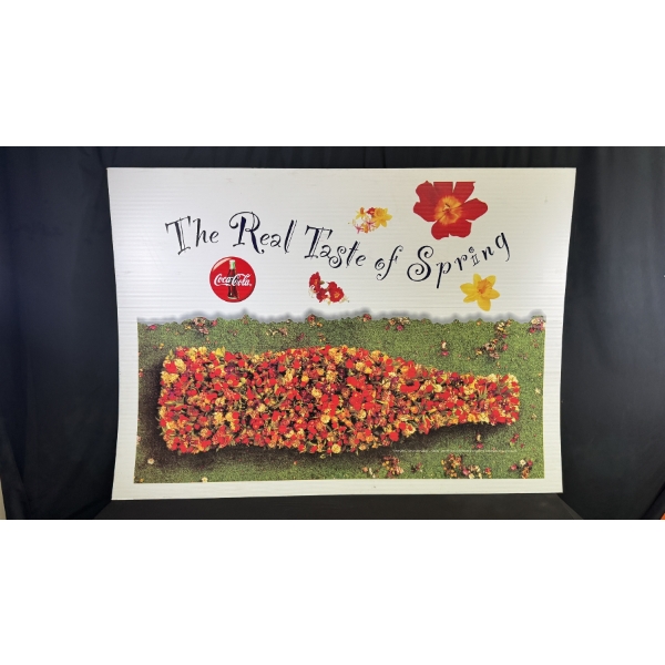 COCA COLA LARGE COMMERCIAL ADVERTISING SIGN