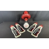 Image 1 : COCA-COLA CEILING FAN WITH BOTTLES BLADES & GLOBE LIGHT SHADE