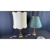 Image 2 : VINTAGE TABLE & FLOOR LAMPS W/ SHADES