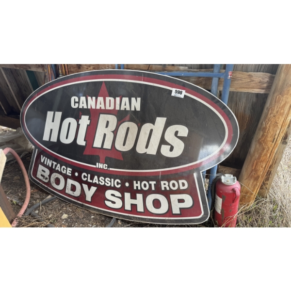 Canadian Hot Rods Body Shop Sign