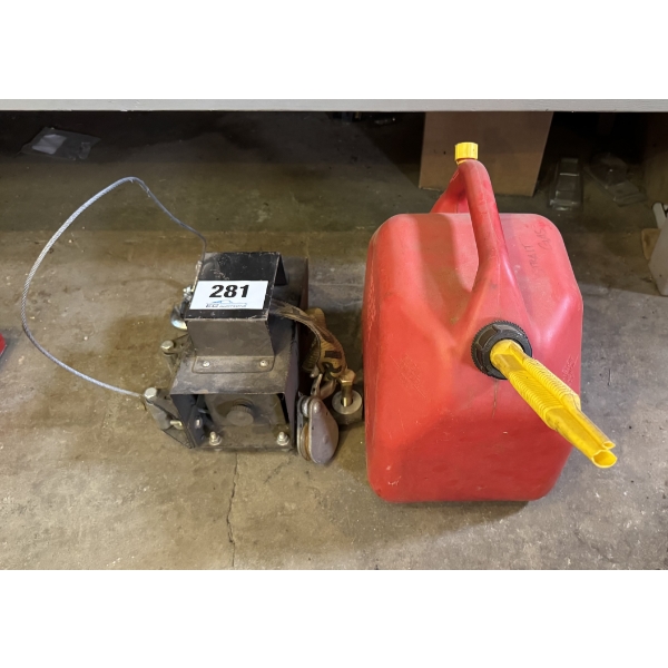 Winch and Gas Can