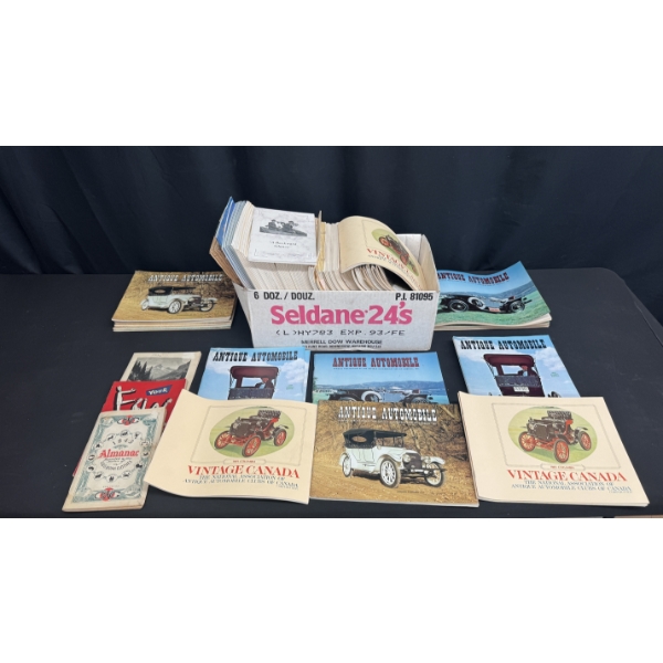 LARGE COLLECTION OF ANTIQUE AUTOMOBILE MAGAZINES & VINTAGE PUBLICATIONS