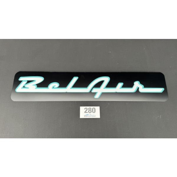 NO RESERVE BELAIR SIGN 28" X 6"