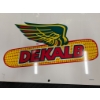 Image 3 : 1963 DEKALB DOUBLE SIDED PAINTED METAL SIGN