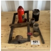 Image 1 : SHOP PRESS W/ BOTTLE JACK & DIES