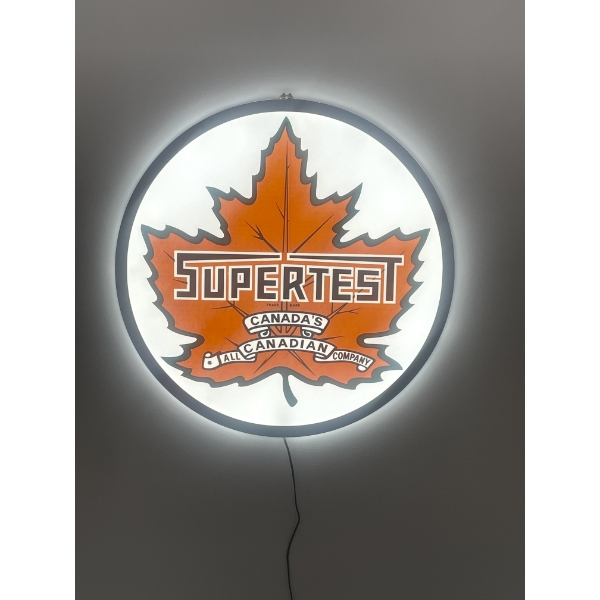 REPLICA VINTAGE SUPERTEST GAS STATION LED SIGN