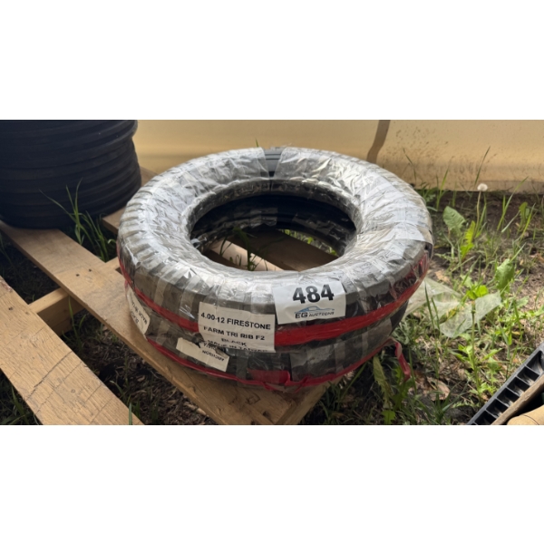 NEW FIRESTONE FARM TRI RIB F2 TIRES (4.00-12)