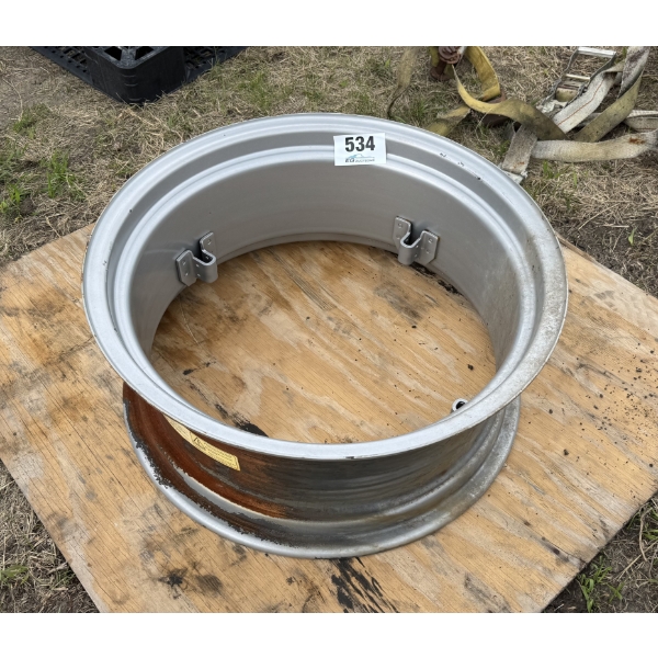 24XW10 REAR RIM WITH 4 CLAMP BRACKETS