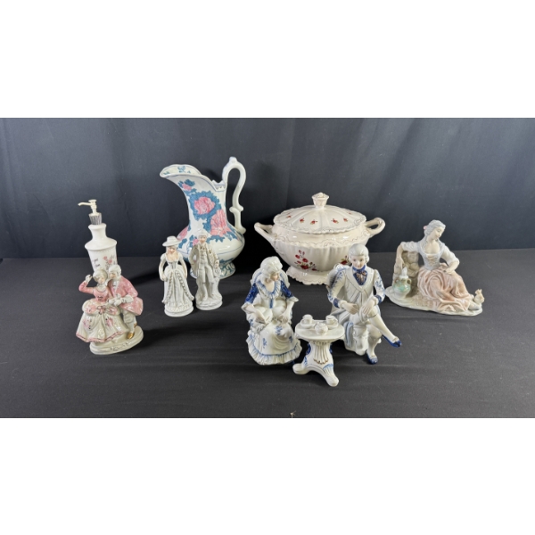 PORCELAIN FIGURINES & SERVEWARE