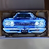 Image 1 : NO RESERVE PLYMOUTH ROADRUNNER GRILL NEON SIGN IN STEEL CAN