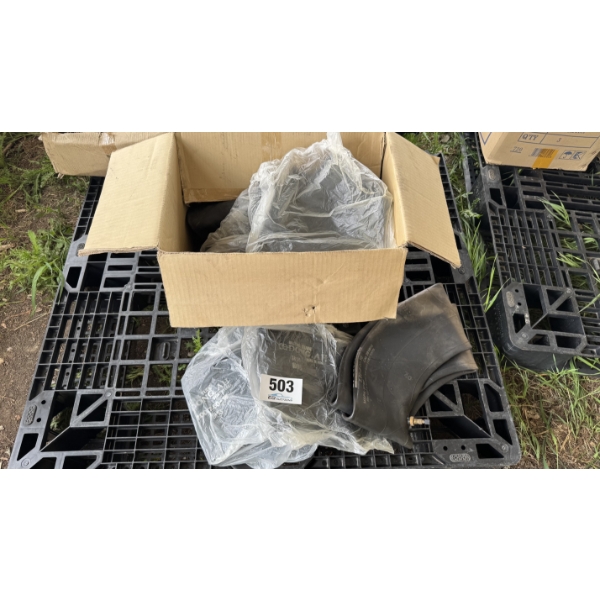 BOX OF MIXED BRAND INNER TUBES 