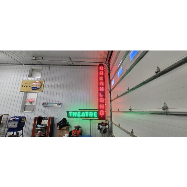 NO RESERVE LARGE NEON DREAMLAND THEATRE SIGN 