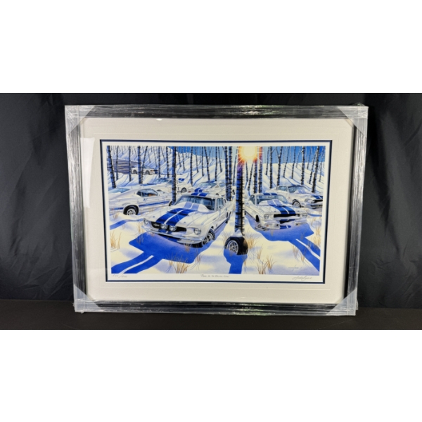 MICHAEL IRVINE "PURE AS THE DRIVEN SNOW" LIMITED EDITION FRAMED PRINT (532/800) 25" X 35"