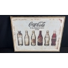 Image 4 : 3 COCA-COLA ADVERTISING SIGNS (CANVAS, FRAMED PROMO, METAL SIGN) 23" X 16"