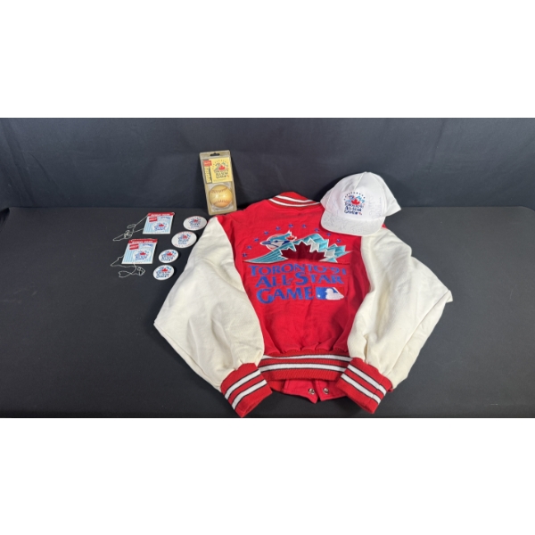 1991 COCA-COLA/ROOTS MLB TORONTO ALL-STAR GAME MEMORABILIA INCLUDING SIGNED HAT