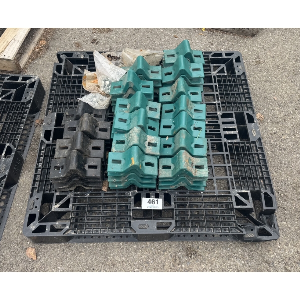 TRACTOR WHEEL LUGS, RUBBER COATED 