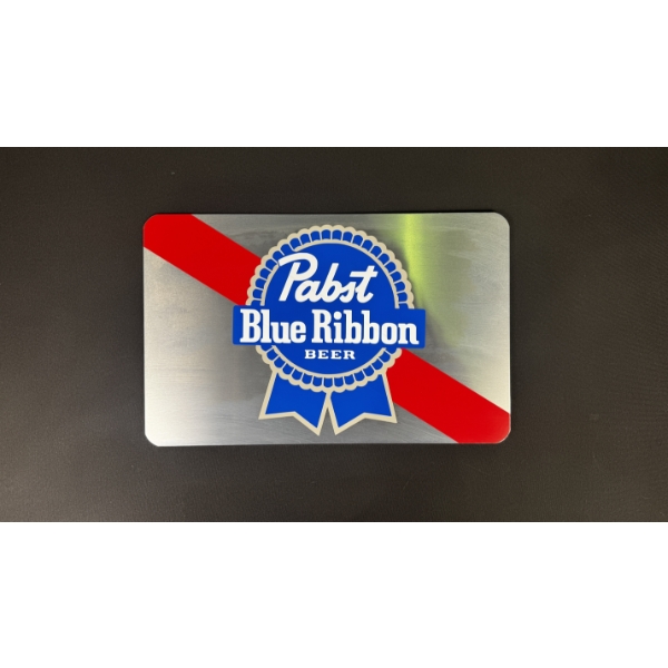 PABST BLUE RIBBON SIGN 19" x 12"