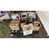 Image 1 : MISCELLANEOUS LOT W/ CLEANING PRODUCTS, WALKIES, TIRE PAINT