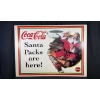 Image 1 : DOUBLE-SIDED CARDBOARD COCA-COLA SIGN 6FT X 51" 