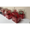 Image 4 : COCA-COLA EMPTY BOTTLES & CANS W/ PLASTIC CRATES
