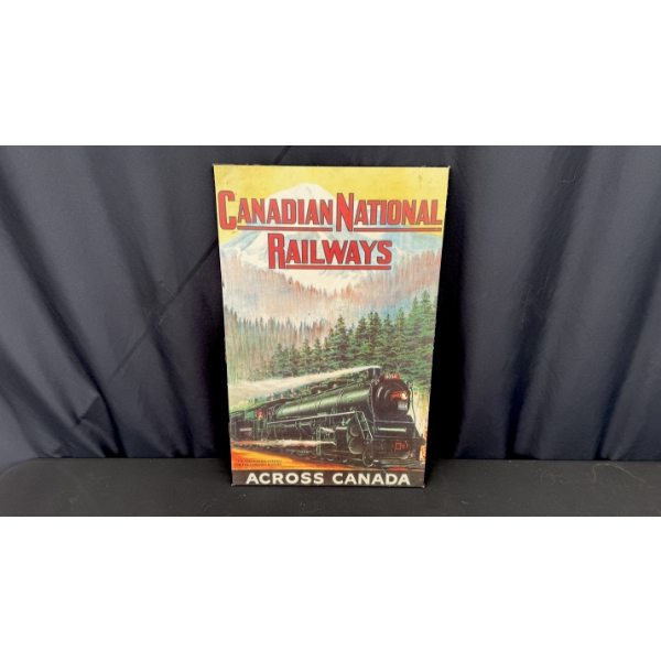 CANADIAN NATIONAL RAILWAYS POSTER BOARD 23" X 15"