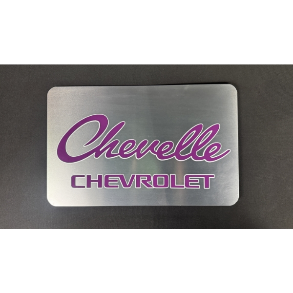 CHEVELLE (PURPLE) SIGN 19" x 12"