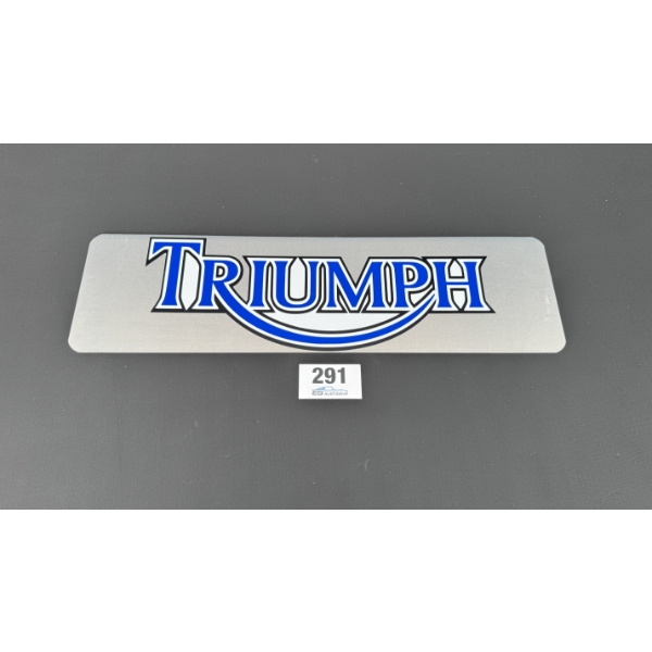 NO RESERVE TRIUMPH SIGN 28" X 8"