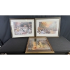 Image 1 : 3 ANTIQUE FRAMED PRINTS 25" X 30"