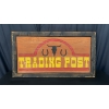 Image 1 : LARGE WOODEN TRADING POST SIGN 54" X 29"