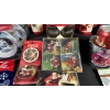Image 7 : MASSIVE COCA-COLA HOLIDAY ASSORTMENT W/ STOOL, GIFT BAGS, STOCKINGS, & MUGS
