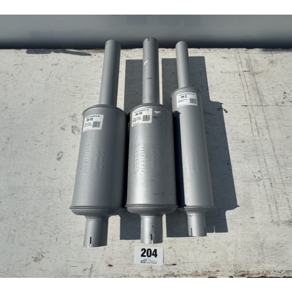 SET OF 3 NEW MUFFLERS